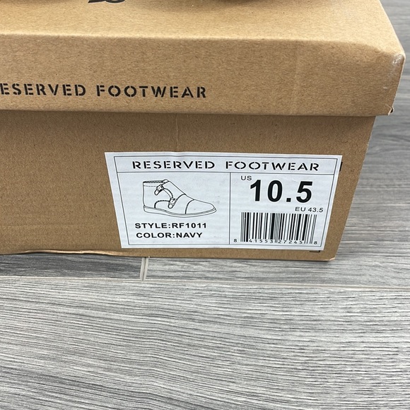 Reserved Footwear - RF1011 - Size 10.5 - Navy - Picture 6 of 6